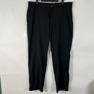 Nike Standard Fit Golf Chino Pants Mens Size 38x30 Black Grip Waist Performance